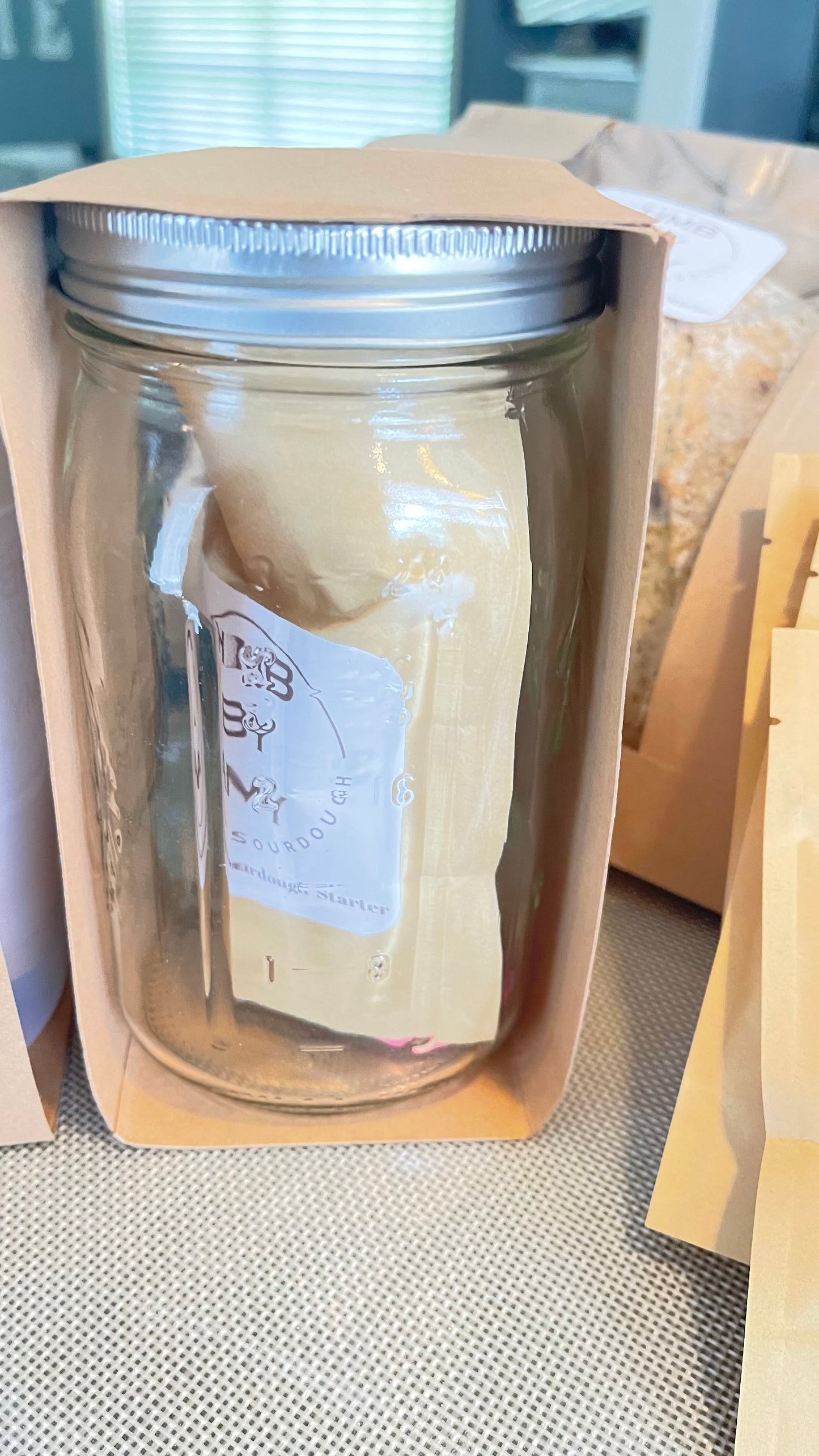 Sourdough Starter (dehydrated) 32oz. GLASS Container Kit